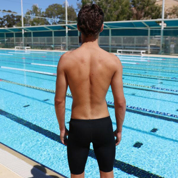 Swimtek Male Swimwear BlackJammersBACK