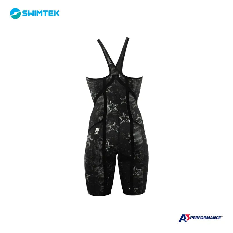 Swimtek A3 Performance Phenom Female Closed Back Technical Racing Black Swimsuit b