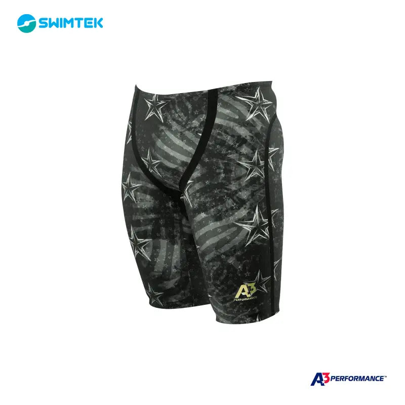 Swimtek A3 Performance Phenom Male Jammer Technical Racing Black Swimsuit f