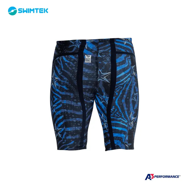 Swimtek A3 Performance Phenom Male Jammer Technical Racing Blue Swimsuit b