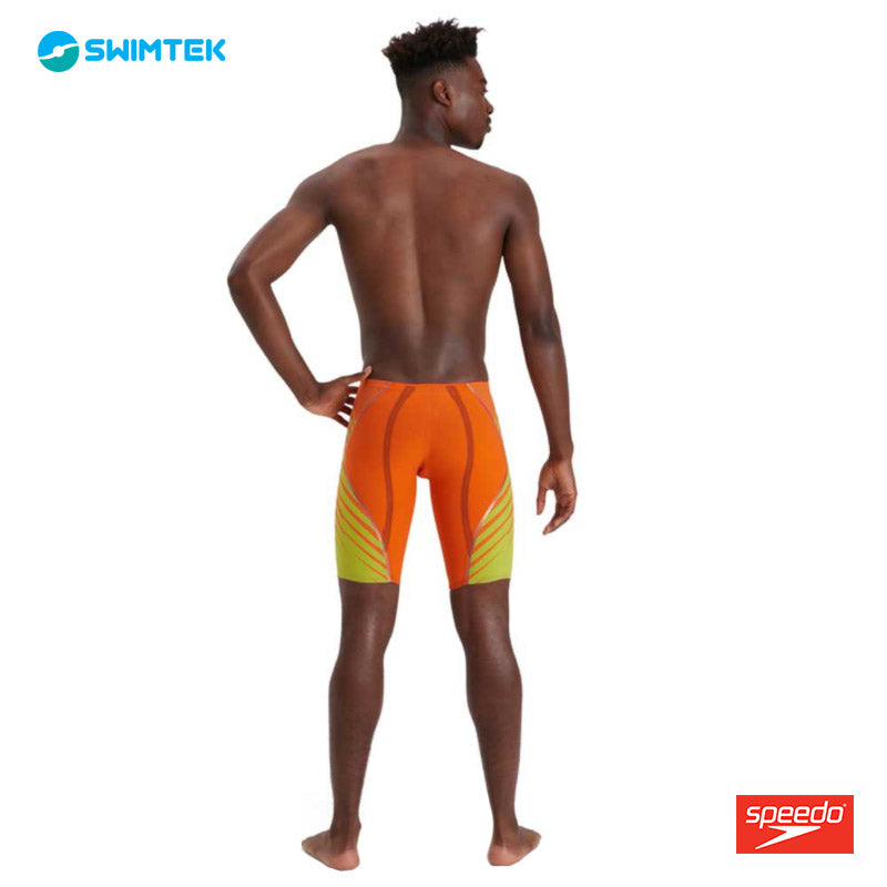 Swimtek Male Swimwear LZR Intent Jammer Orange Green b